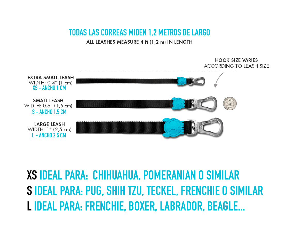 zee.dog leash size guide