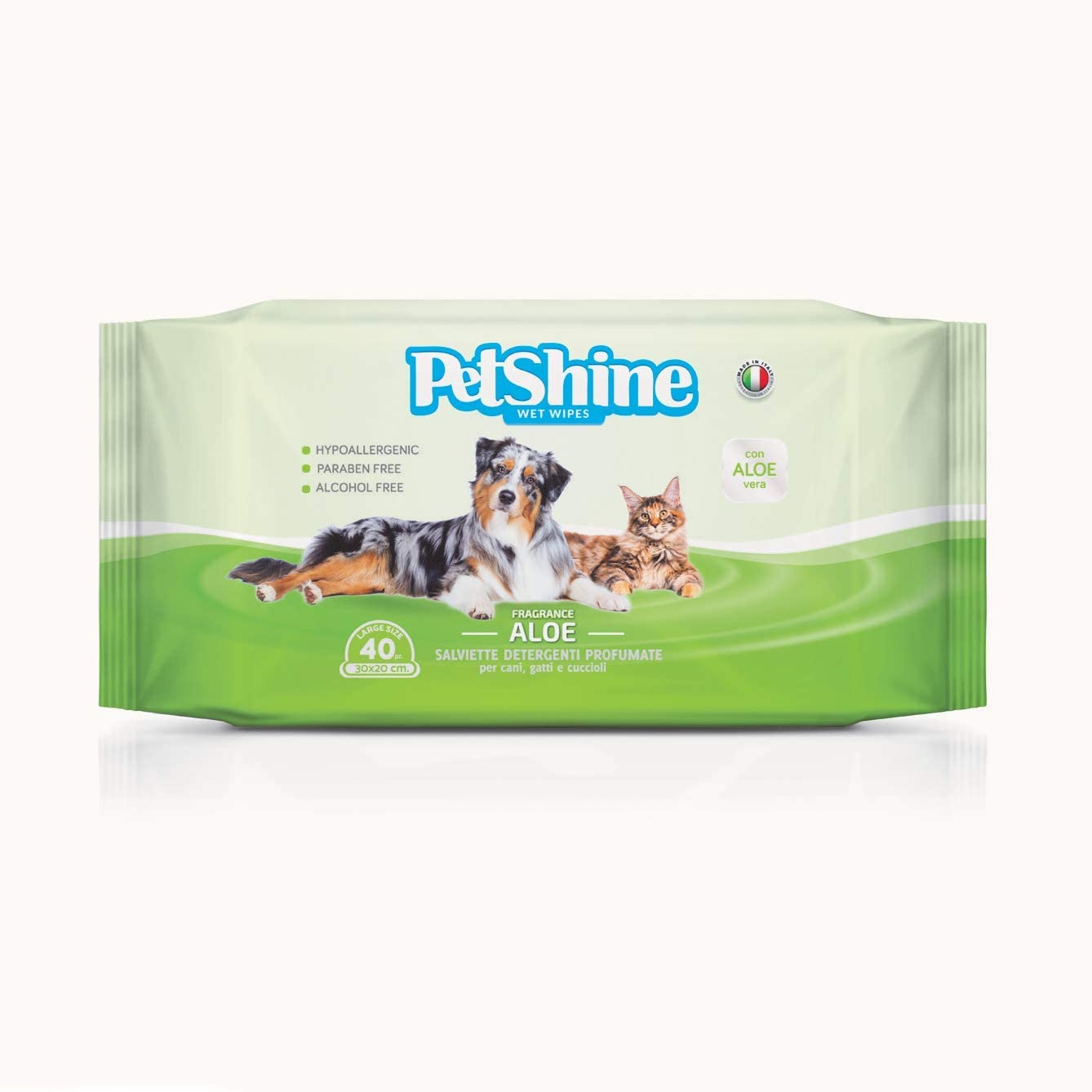 Petshine Toallitas Aloe Vera para perro y gato