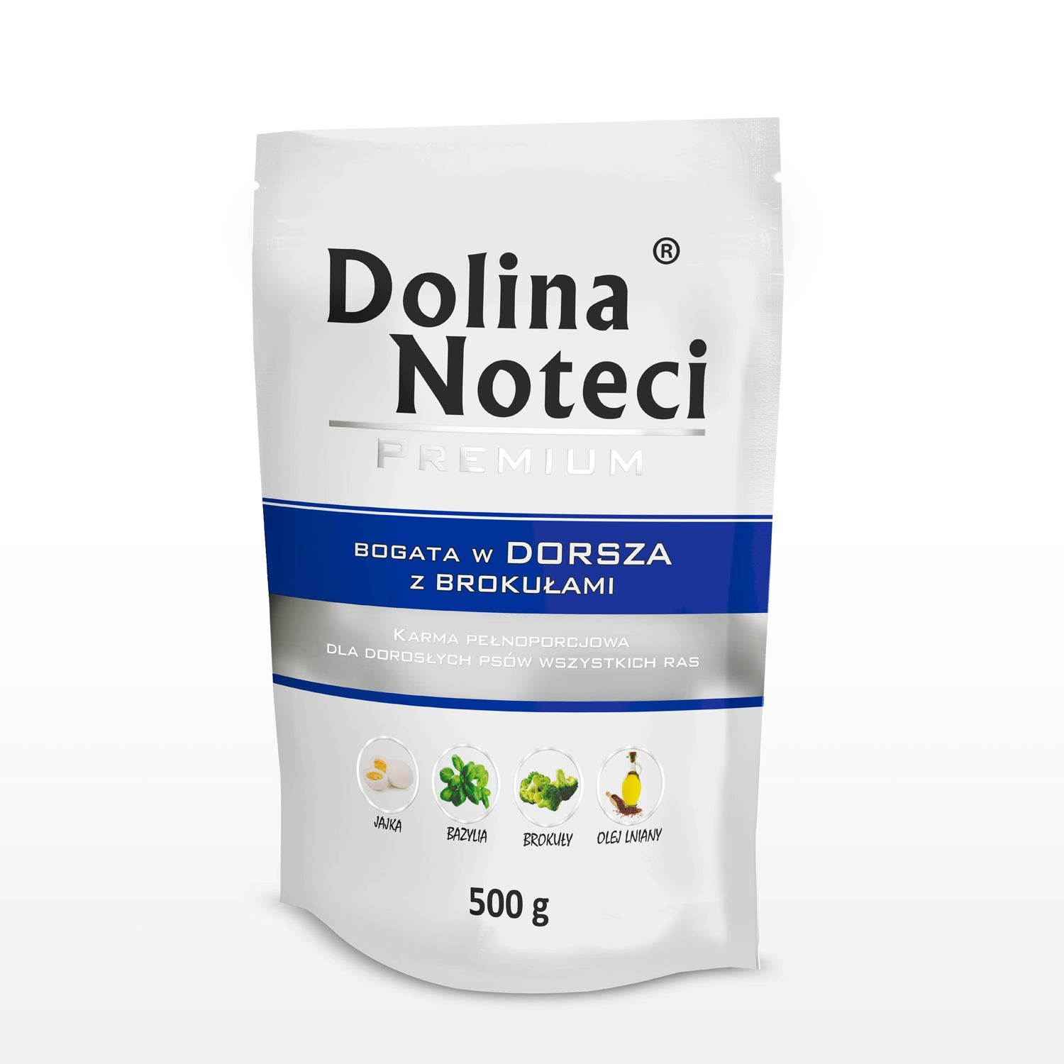 Dolina Noteci Premium rico en bacalao con brócoli