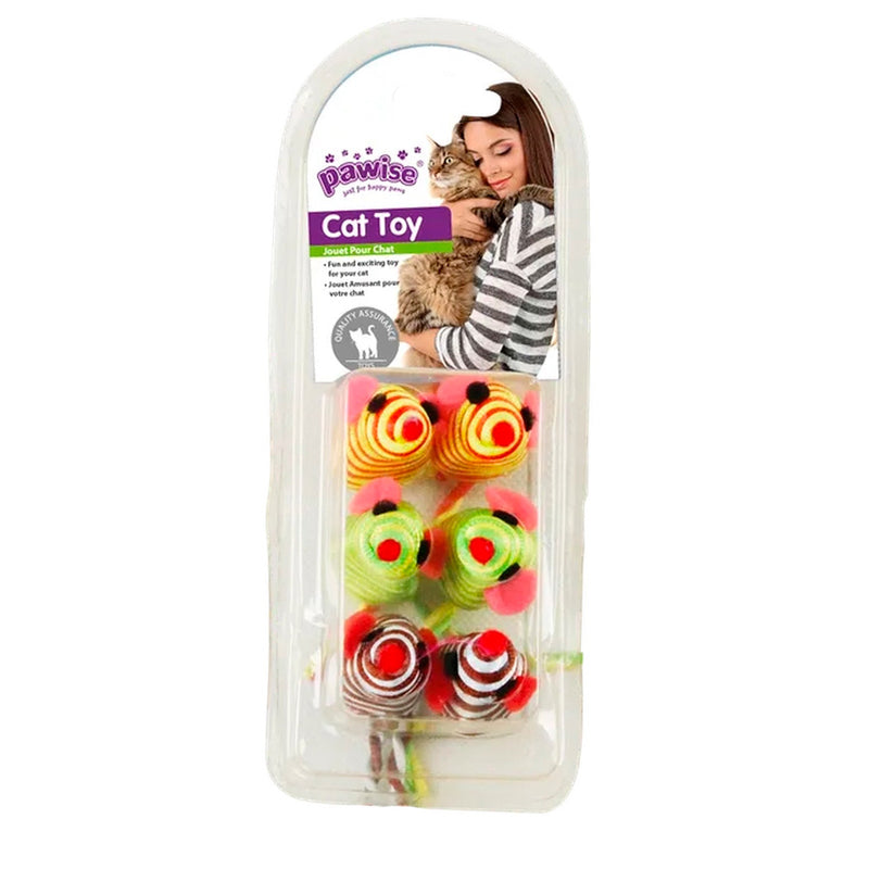 Pawise Pack ratones multicolor gato